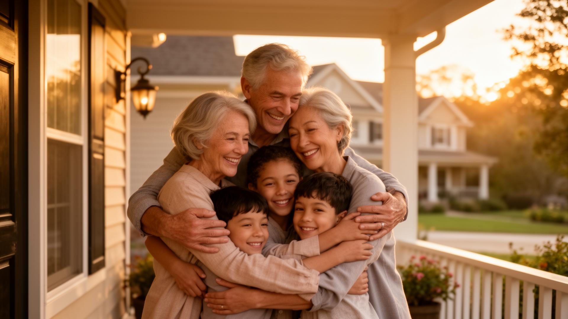 Family enjoying peace of mind